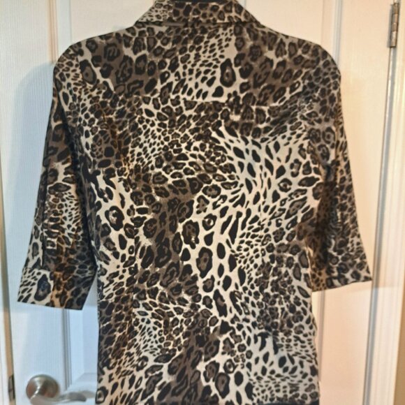 L.N.V. Cheetah Print Blouse - Picture 5 of 7
